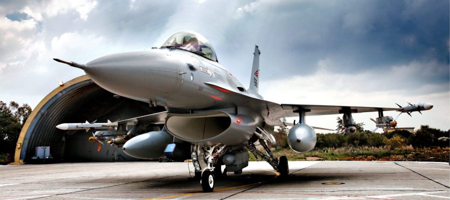 Norsk F-16-fly som deltok i Operation Odyssey Dawn i Libya i 2011.